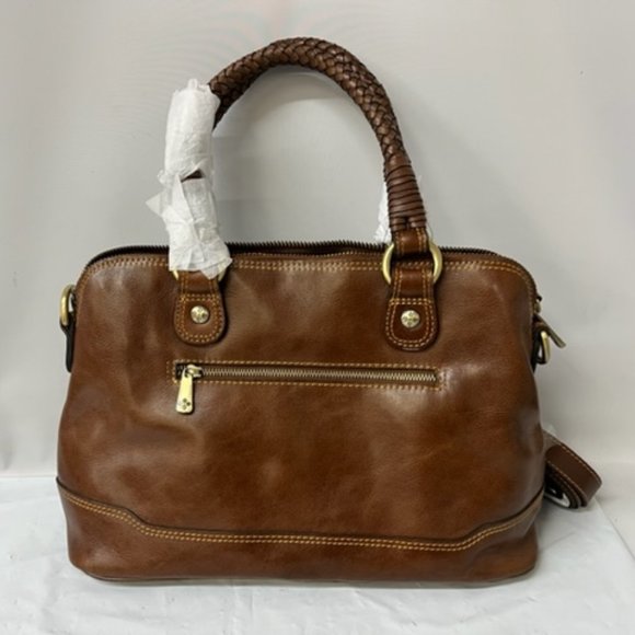 Patricia Nash Women Patricia Nash Augusta Satchel in Cognac, #19/300 Discovery Collection- NEW